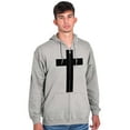 thumbnail image 5 of Holy Jesus Christ Christian Zip Up Hoodie Men's Women's Brisco Brands M, 5 of 6