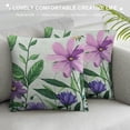 thumbnail image 3 of PRATYUS  Spring Pillow Cover Multi-Colored-Flowers Butterfly Decorations Seasonal Summer Pillow Case Decor for Sofa Couch 18x18in, 3 of 5