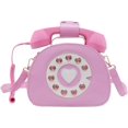 thumbnail image 1 of LHSHIDU Fozehlad Novelty Telephone Shaped Shoulder Bag Funny Retro Phone Crossbody Bag Totes Chain Purse, 1 of 6