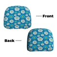 thumbnail image 6 of Kdxio Daisies Flowers Pattern Print 2 Piece Car Head Rest Covers Set Auto Front/Rear Seats Headrest Cover Universal Fit Most Cars,Sedan, SUV, 6 of 9