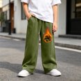 thumbnail image 2 of Xyant Boys Sweatpants Kids Baggy Pants Teen Wide Leg Sweatpants Youth Athletic Sweat Pants Tween Boys Lightweight Joggers with Pockets Back to School Clothes,Size 5-6 Years, 2 of 6