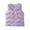 Purple, variant on Posijego Toddler Baby Girls Puffer Sleeveless Vest Winter Button down Lightweight Vest Jacket for Little Girls