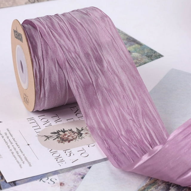Granjero Gordo Cinta plisada de tela de 10 yardas, utilizada para decoración de envases de regalo, A43