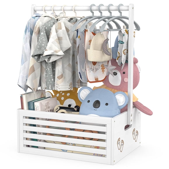 Caja para Baby Shower BAMBOOHOMIE Grande de Bambú 40x28x55 cm