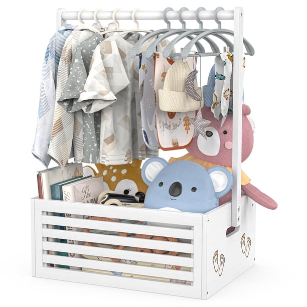 Caja para Baby Shower BAMBOOHOMIE Grande de Bambú 40x28x55 cm