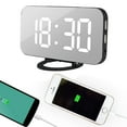 thumbnail image 2 of LED Digital Alarm Clock With USB Port For Phone Charger Touch-Activited Snooze/alarm clock, 2 of 4