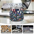 thumbnail image 6 of Yayeee Ashtray with Lid for Cigarette Smokeless Stainless Steel Home Ash Holder, Bloom Flowers, 6 of 7