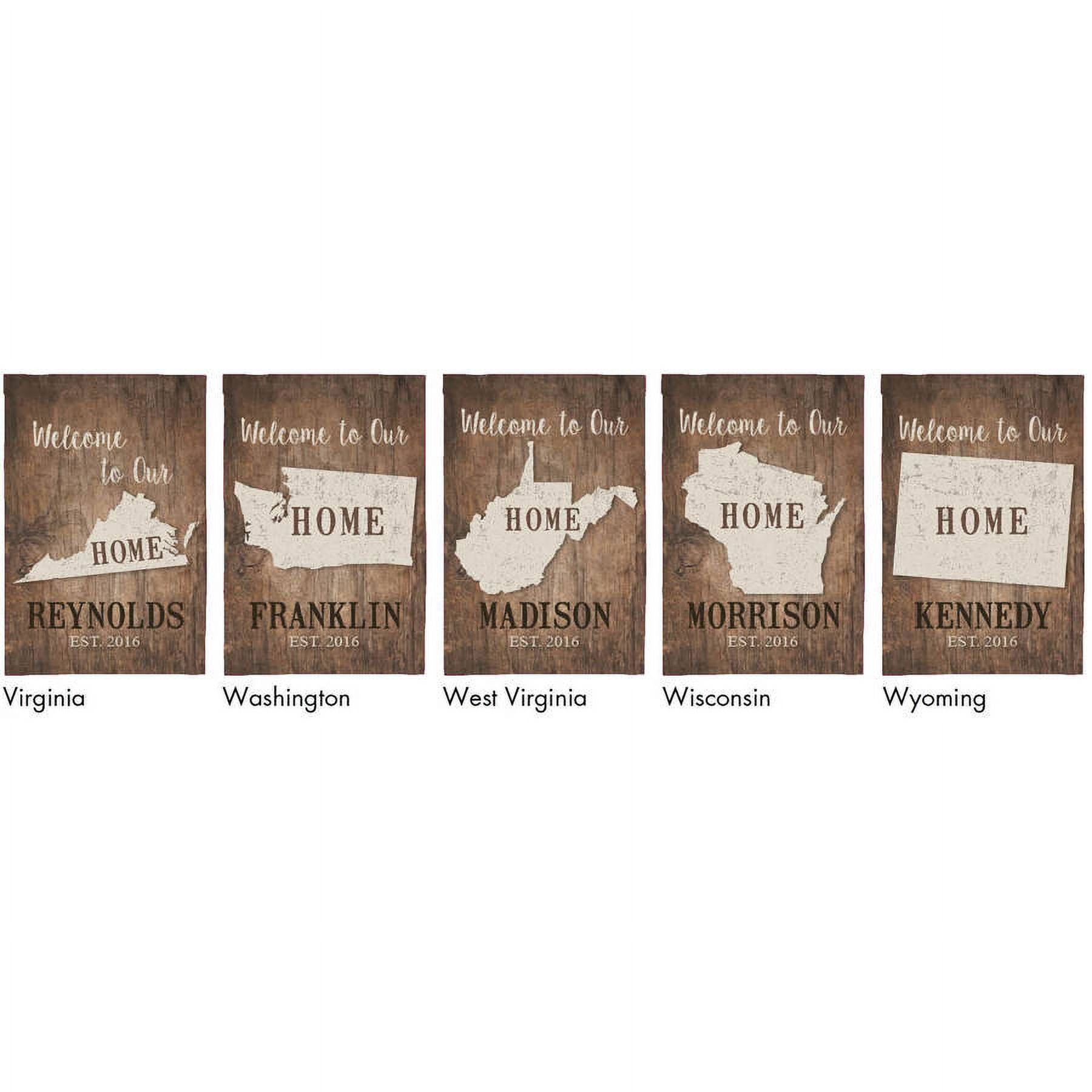Home State Personalized Garden Flag