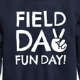 thumbnail image 3 of Instant Message - Field Day Fun Day Peace Sign  - Toddler And Youth Crewneck Fleece Sweatshirt, 3 of 6