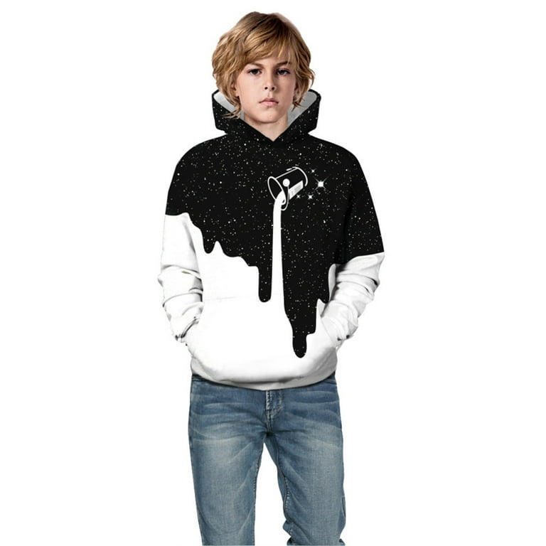 3d milk print hoodie cheap