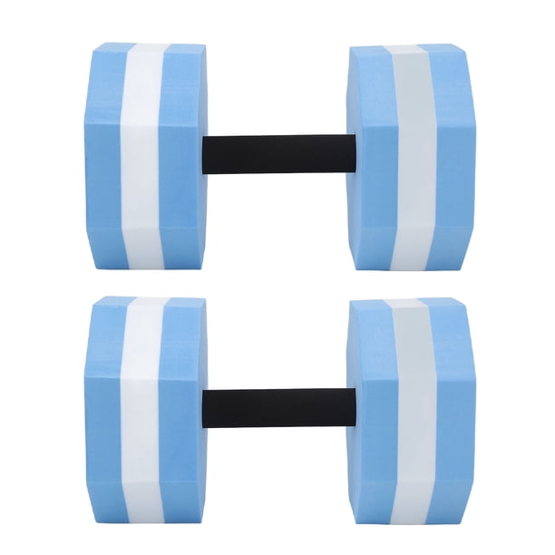 Juego de 2 mancuernas de espuma EVA de alta densidad, mancuernas para ejercicios acuáticos para hombres y mujeres, piscinas cubiertas, entrenamiento de rehabilitación de fitness aeróbico