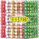 thumbnail image 2 of Juego de 144/24 mini bolas navideñas galvanizadas, colgante para árbol de Navidad, adorno colgante para fiesta de Año Nuevo, decoración del hogar, 2 of 5