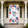 thumbnail image 2 of Luxcidy Independence Day Door Cover, 72.8x35.4in Patriotic Door Banner, Porch Decoration, Outdoor Indoor Party Decor for Home, Festive Entryway (C), 2 of 6