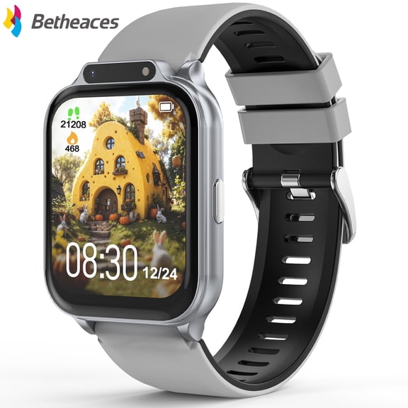 Betheaces Smart Watch for Kids 1.85" with IP68 Waterproof, Camera, with/Without APP, Gift for 3-12 Years Old Boys Girls