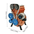Engine Model Desktop Engine, 4Cylinder Car Engine Model Building Kit