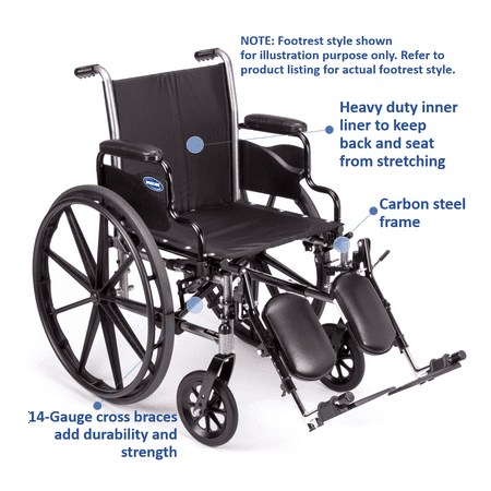 Invacare Tracer SX5 Wheelchair, With Flip Back Desk Length Arms, 16" Seat Width, TRSX56FBP