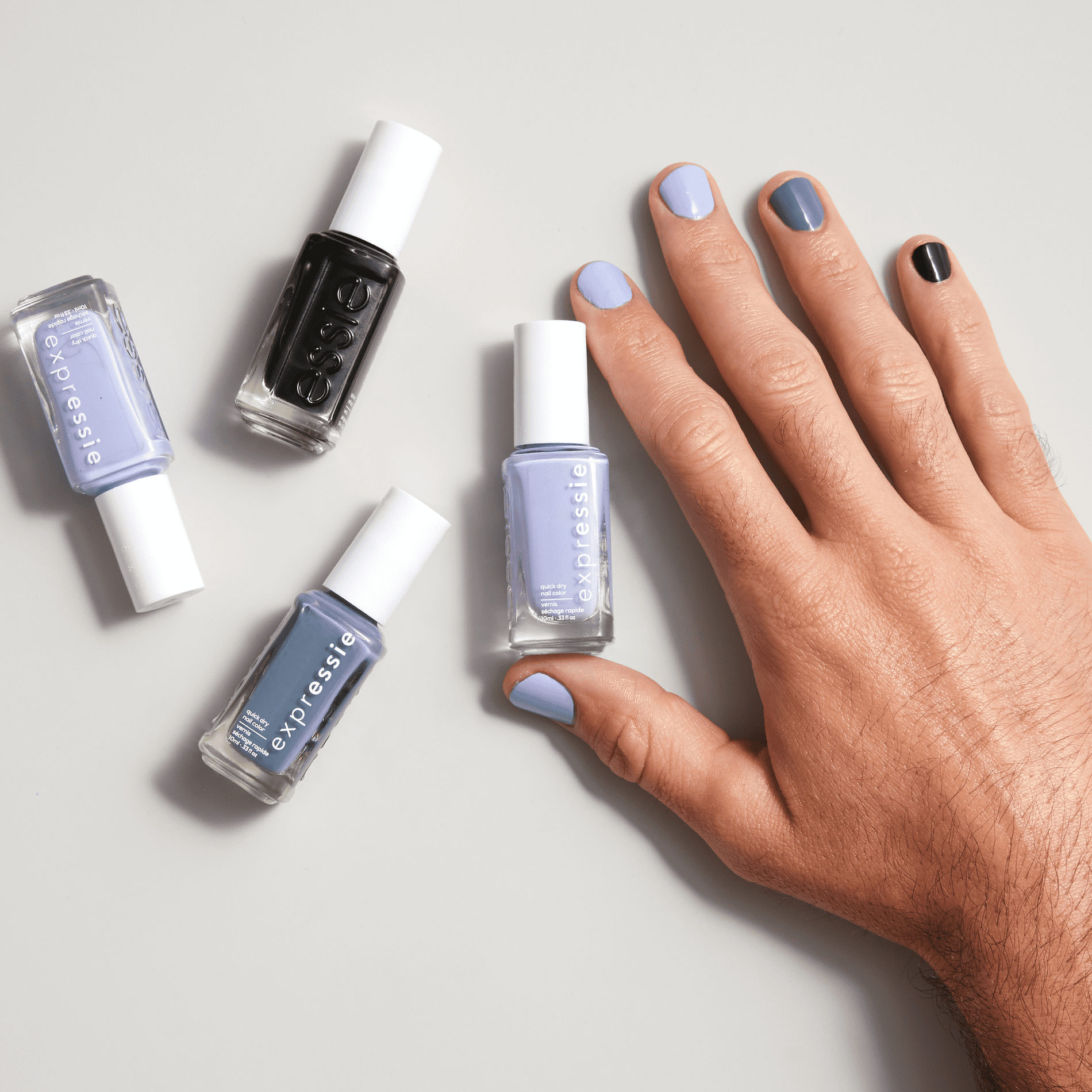 essie expressie Quick Dry Vegan Nail Polish, Sk8 with Destiny, 0.33 fl oz Bottle