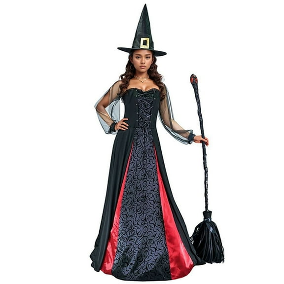 Halloween Playing Women's Halloween Dress Witch Role Dress Women's Dress, XL
