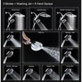 thumbnail image 3 of KESTE 12 Inch High Pressure Rain Shower Head with Handheld Spray Combo, 3+8+1 Spray Setting, Built-in Magnetic Docking, Dual Showerheads for Bathroom, Anti-Clog,Silver Chrome, 3 of 9