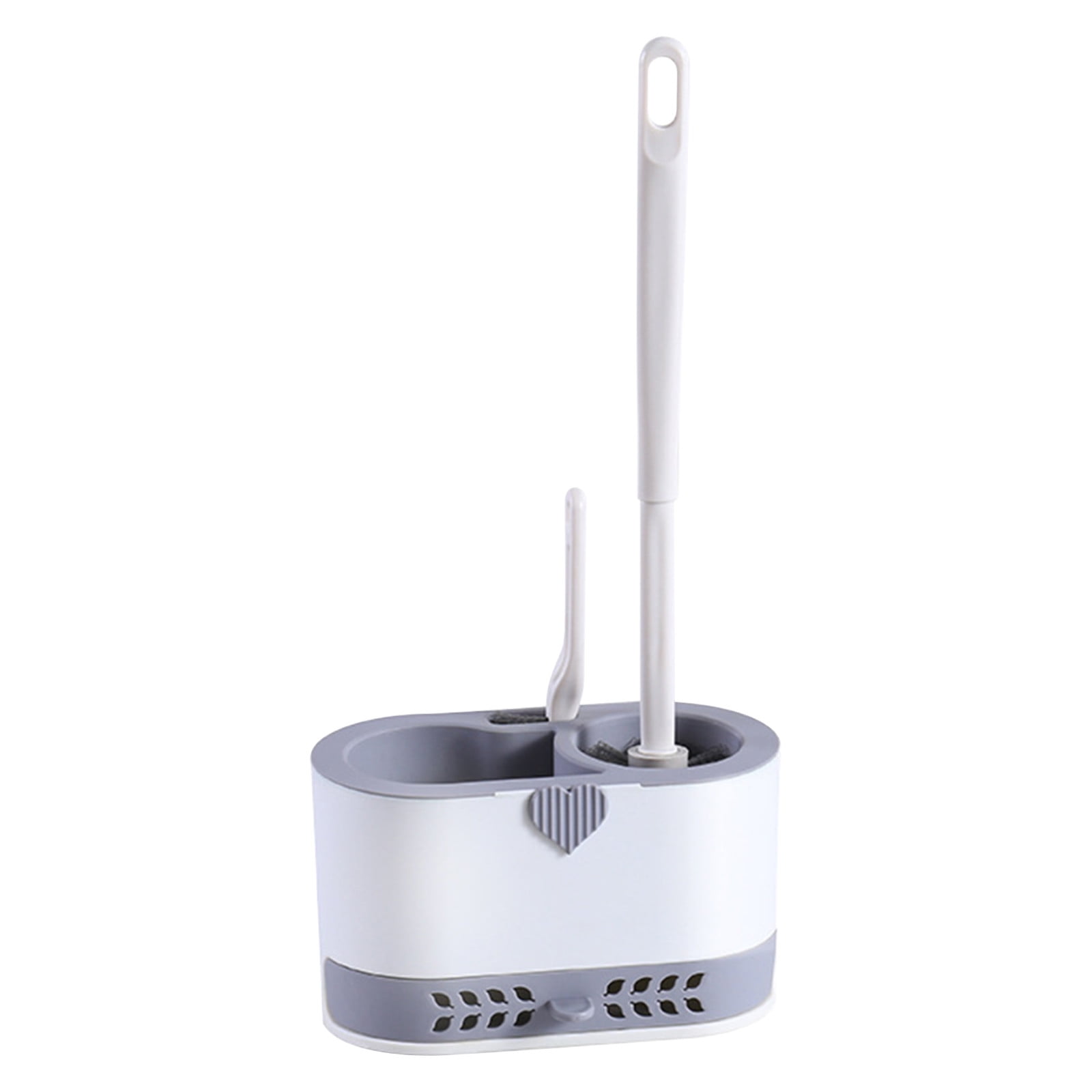 Toilet Brush and Holder Set with Drip Tray | Toilet Bowl Brush & Toilet Bowl Cleaner Brush Combo | Bathroom Cleaning Organizer | Strong Bristles | Easy Maintenance | Xuniizn