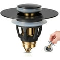 thumbnail image 2 of Drain 1-Pack Washbasin Drain Stopper Bouncing Core Device with Insect and Odor Proof Filter Screen for Sink Leakage Prevention Rkxzt, 2 of 9