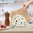 thumbnail image 2 of Yayeee Napkin Holder for Table Kitchen Paper Tissue Organization, Retro Triangles, 2 of 8