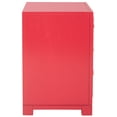thumbnail image 3 of SAFAVIEH Raina Three Drawer Greek Key Night Stand Red, 3 of 13