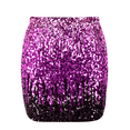 thumbnail image 3 of PrettyGuide Women's Sequin Skirt Stretchy Bodycon Sparkle Mini Skirt Night Out, 3 of 6