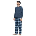 thumbnail image 2 of Ashford & Brooks Men’s Long-Sleeve Top Flannel Pants Pajama Sleepwear Set, 2 of 5
