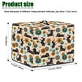 thumbnail image 6 of ZIATUBLES Dachshund Boho Flower Print Juicer Cover Dustproof Protector for Juice Extractors Washable Kitchen Appliance Storage Bag Stain Resistant Countertop Decor Case, 17 "W x 11 "D x 15 "H, 6 of 7