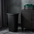 thumbnail image 5 of 11 Gallon Plastic Trash Can with Lift Top Lid - Black 44 Quart Compact Wastebasket for Home, Kitchen, Bathroom, Office and Garage, 13.32"L x 13.17"W x 15.9"H, 5 of 5