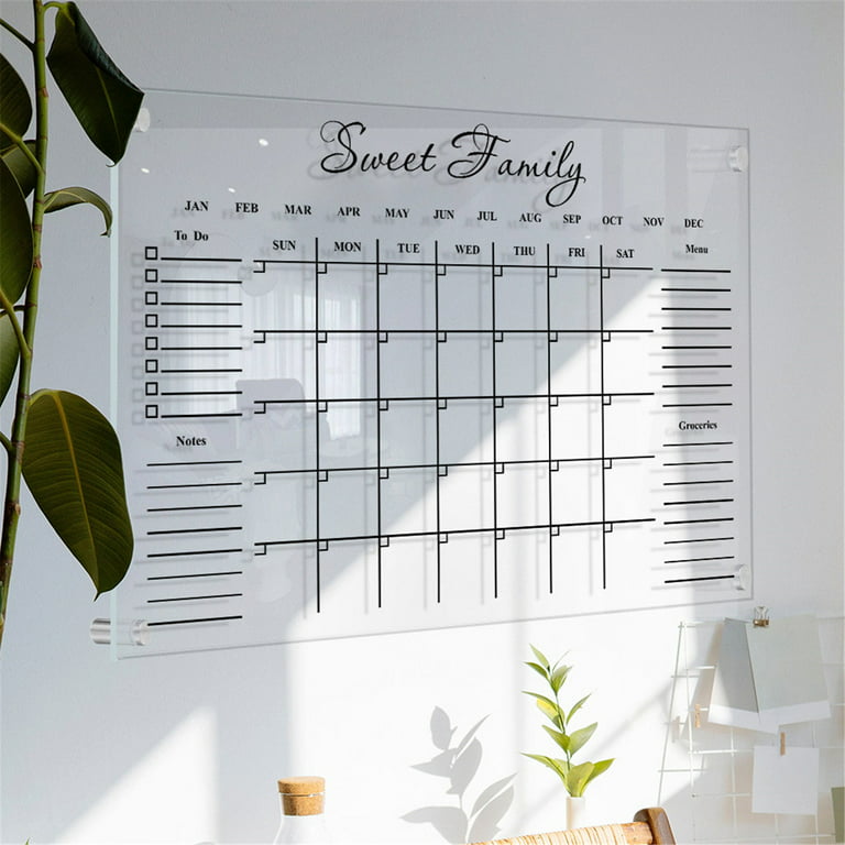 Craft Storage Containers Easter Crafts for Kids Ages 3-5 Religious Wall Acrylic Weekly Planner Board Clear Dry Erases Calendar Planner Reusable Weekly