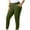 Army Green, variant on gbyLJF Plus Size Pants for Women Solid Color Elasitic Waist Long Pants with Pockets Casual Leggings Yoga Pant L-5XL