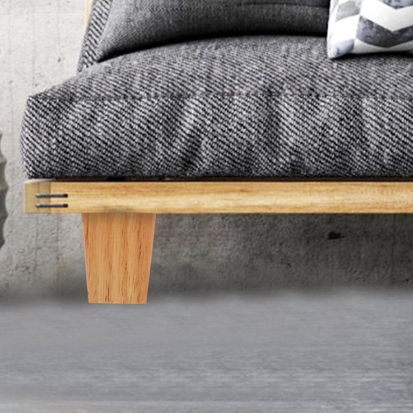 Phenofice 4Pcs Wooden Sofa Legs Beige Solid Wood Furniture Legs Replacement for Home Use