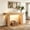 Natural, variant on 63" Long Console Table for Entryway, Farmhouse Sofa Hallway Table with Motion-Sensor LED Light & 5.9" Thickened Top, Wooden Foyer Table for Behind Couch/Living Room, Walnut