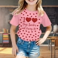 thumbnail image 2 of Shadoumai Toddler T Shirts Girls 2t Letter Print Cowl Neck Shirt Short Sleeve T-Shirt Funny Back To School Season T Shirt for Boys and Girls, 2 of 4