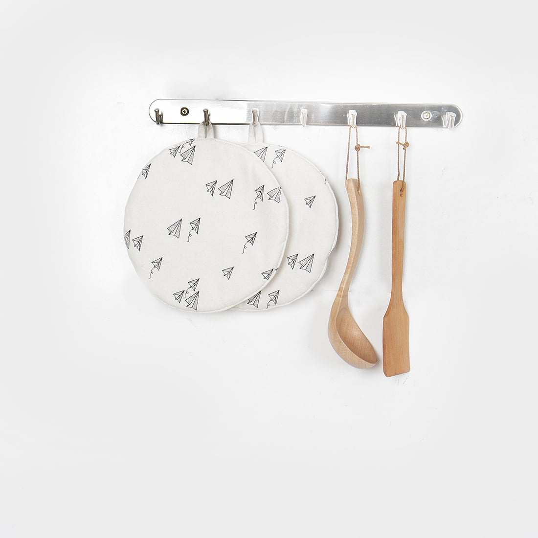 Unique Bargains Stainless Steel Wall Mount Hook Hanger Coat Hat Holder Silver Tone