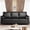 Black, variant on 86" Faux Leather Sofa, Mid Century Modern Deep Seat Couch, Leather Couch with Upholstered Cushion&Removable Cover, 3 Seat Sofa for Living Room, Office, Black