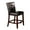 Espresso, variant on Vintage Vanity Stool | Stylish for Vanity Areas | Soft Fabric Upholstery & Antique Finish | Elevates Space Aesthetics