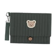 thumbnail image 1 of Organizador de pañales plegable, bolsa de tela para bebés, bolsa portátil multifuncional para pañales, para cochecito, para ir de compras, visitar, verde, 1 of 8