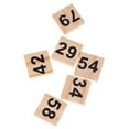 thumbnail image 3 of Abbracc 100 Pieces Wooden Puzzles Numbers Tiles Black Letters Cube Blocks Embellishments, 3 of 6