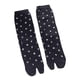 thumbnail image 2 of Calcetines Tabi jinwen para mujer de algodón transpirables con puntera dividida negro, 2 of 8