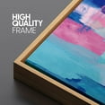 thumbnail image 4 of PixonSign Framed Canvas Print Wall Art Set Pastel Blue and Pink Color Blocks Geometric Shapes Illustrations Modern Art Contemporary Colorful Ultra for Living Room, Bedroom, Office - 24"x36"x2 NATURAL, 4 of 5