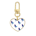 thumbnail image 1 of Porte-clés en Métal avec Cœur Doré Joe Figure Bleu, 1 of 3