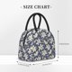 thumbnail image 2 of Fotbe Lilies Flowers Bolsa de Almuerzo con Estampado, Lonchera Aislada, Contenedor de Comida Reutilizable Tipo Cooler a Prueba de Fugas, 2 of 6