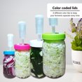 thumbnail image 3 of Litake 6Pcs Fermentation Lids Set with Airlocks Fermentation Kit for Wide Mouth Jars Home Kimchi Pickle Making Kit for Wide Mouth Mason Jar for Sauerkraut,Vegetables and Other Fermented Food, 3 of 6