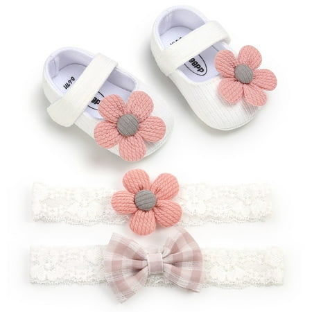 

EGNMCR Infant Shoes Baby Girls Cute Soft Boots Soft Crib Toddler Boots Kid Shoes With 2PC HeadbandBaby Shoes - Baby Days