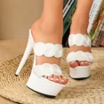 thumbnail image 4 of Car Model Wedding Spring/Summer Party Breathable Fashion Nightclub Slim Heels High Slippers LFD-8661-A21, 4 of 5