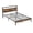 Queen Size, variant on Twin/Full/Queen Bed Frame with Storage Headboard and Charging Station