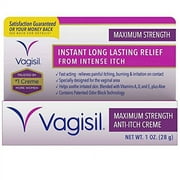 Vagisil Maximum Strength Anti-Itch Creme, 1 Oz, 2 Pack
